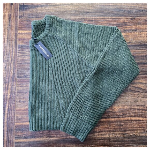 Women's Plus Size Cropped Knit Ribbed Sweater UK XXL US 18/20 - Picture 4 of 9